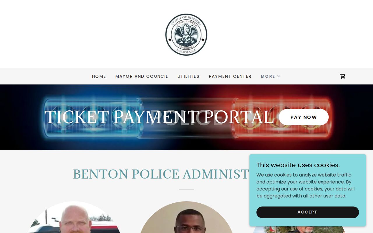 Benton Police Department arrest records contact page